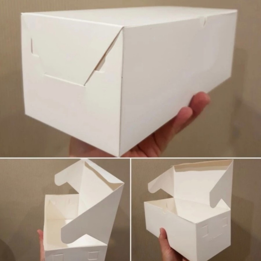 

(12 pcs) kardus model sambung dus garlic bread box souffle pancake kotak ukuran 23x11x7.5cm