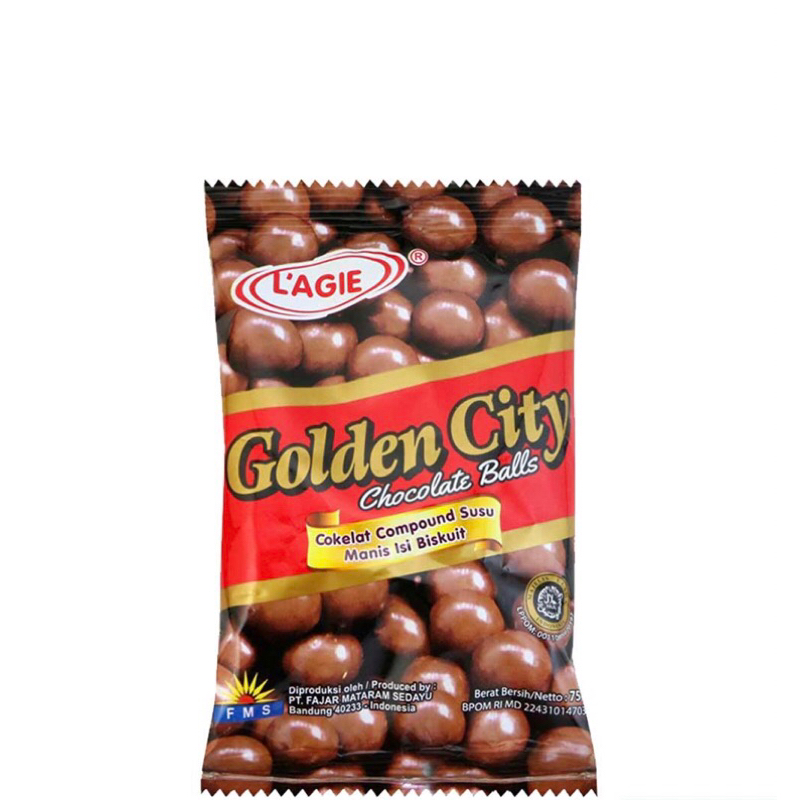 

L’agie golden city chocolate Balls 75g lagie