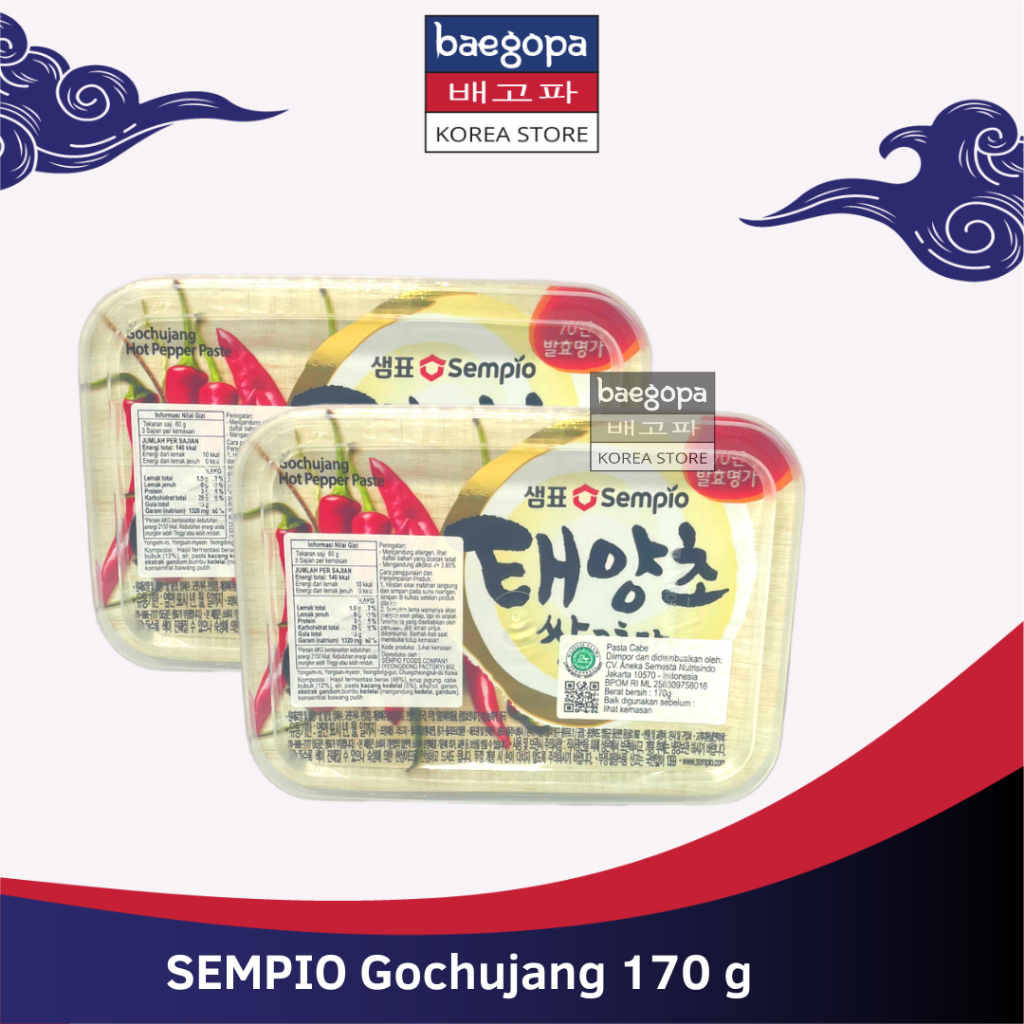 

SEMPIO Korea Hot Pepper Paste 170 g | Sempio Gochujang | Sambal Pasta Korea...||