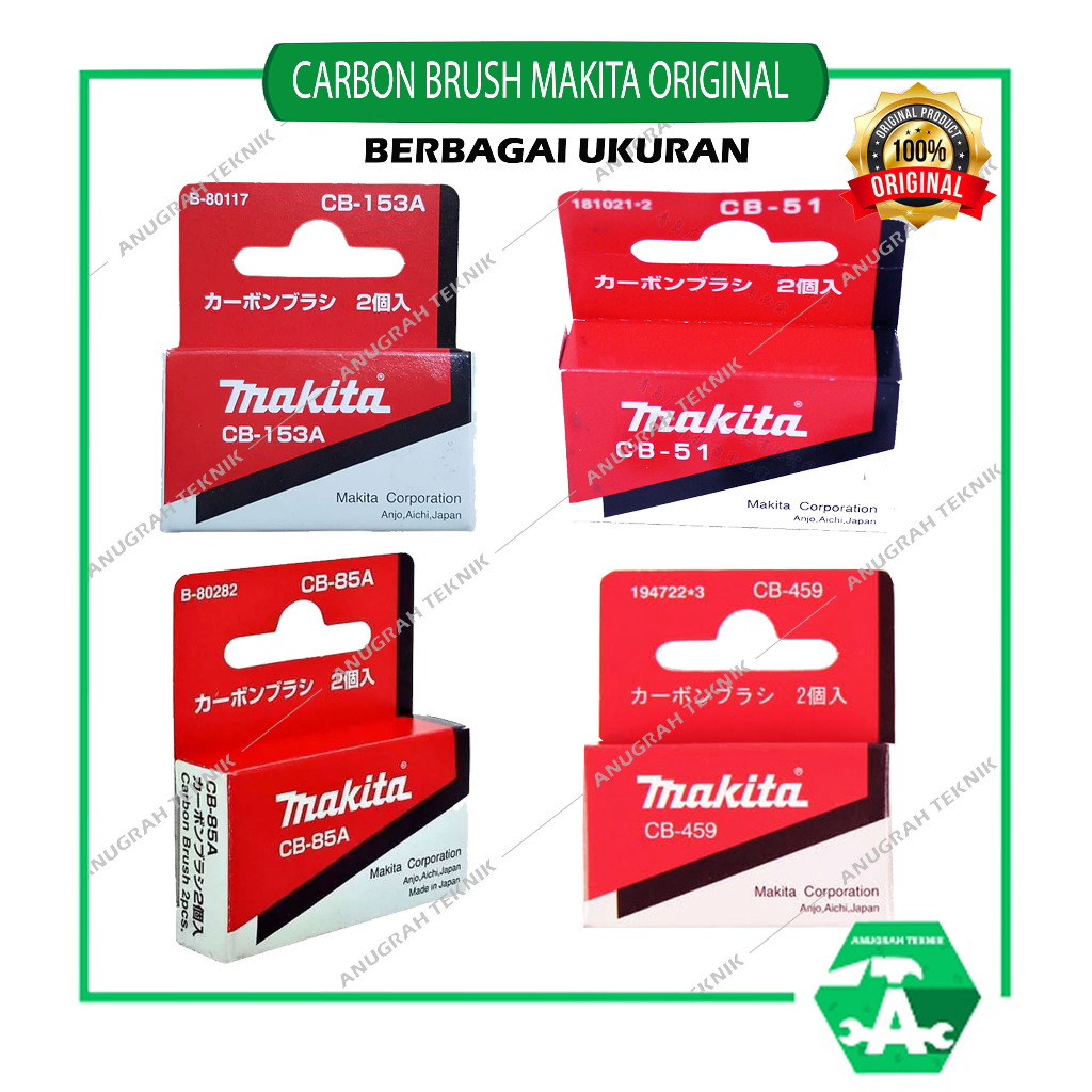 MAKITA CB Carbon Brush ORIGINAL/ Sparepart Mesin Gerinda Sepul Spull Arang Makita ASLI