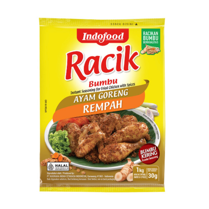 

Indofood Bumbu RACIK Tepung Ayam Goreng Rempah 30gr