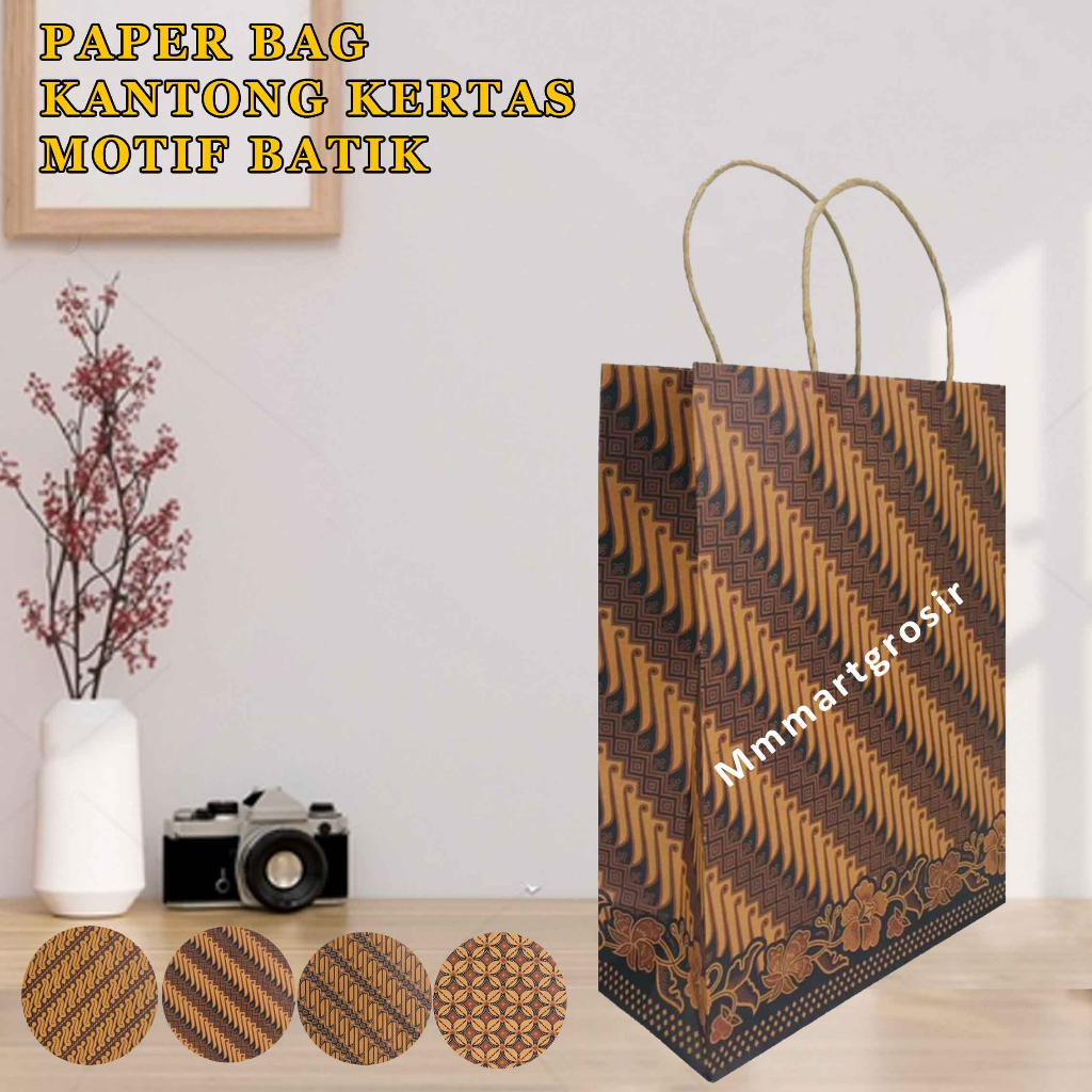 

Paper Bag / Kantong Kertas / Kantong Motif Batik / 40x30cm