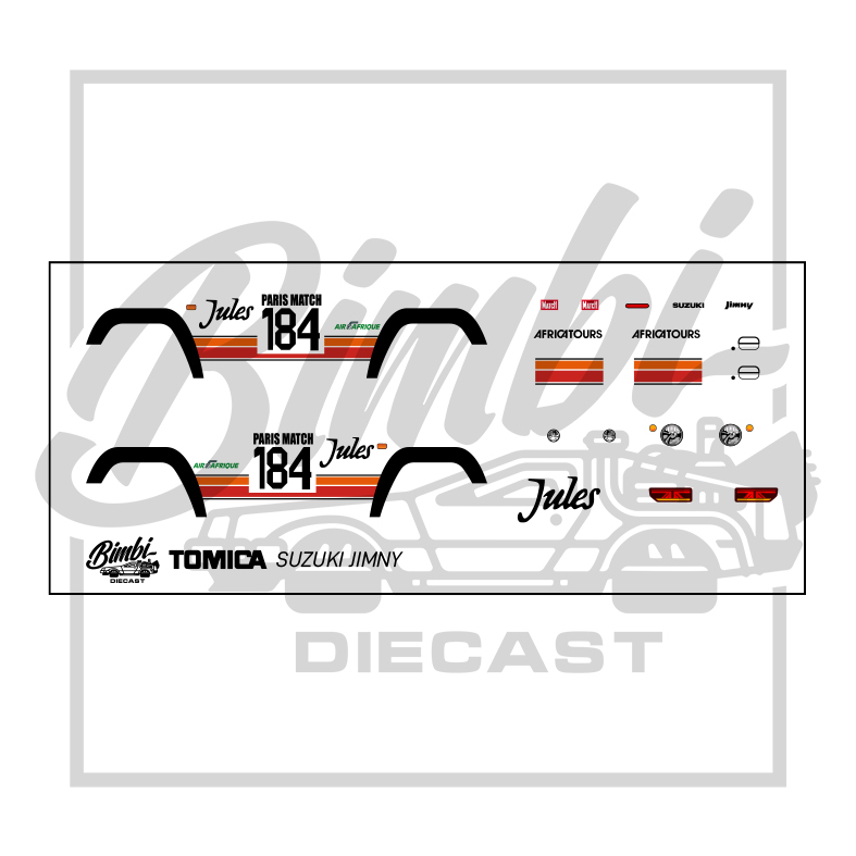 Decal Tomica Suzuki Jimny Jules Transparan