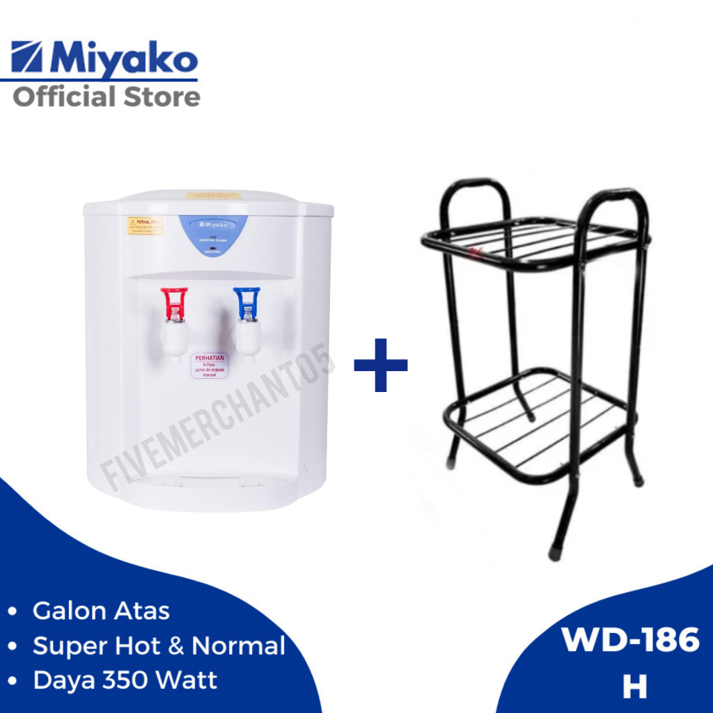 Dispenser Miyako WD 186 Hot & Normal Dispenser Miyako 186 Galon Atas Dispenser Air Miyako