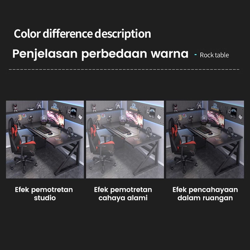 Pocket Dragon Meja komputer/Meja laptop/Meja gaming/Meja kerja/Meja belajar aesthetic/Meja kantor(A122A)-5