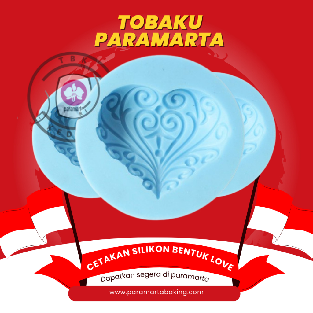 CETAKAN SILIKON LOVE / CETAKAN COKLAT SILIKON LOVE / CETAKAN FONDANT MOTIF LOVE