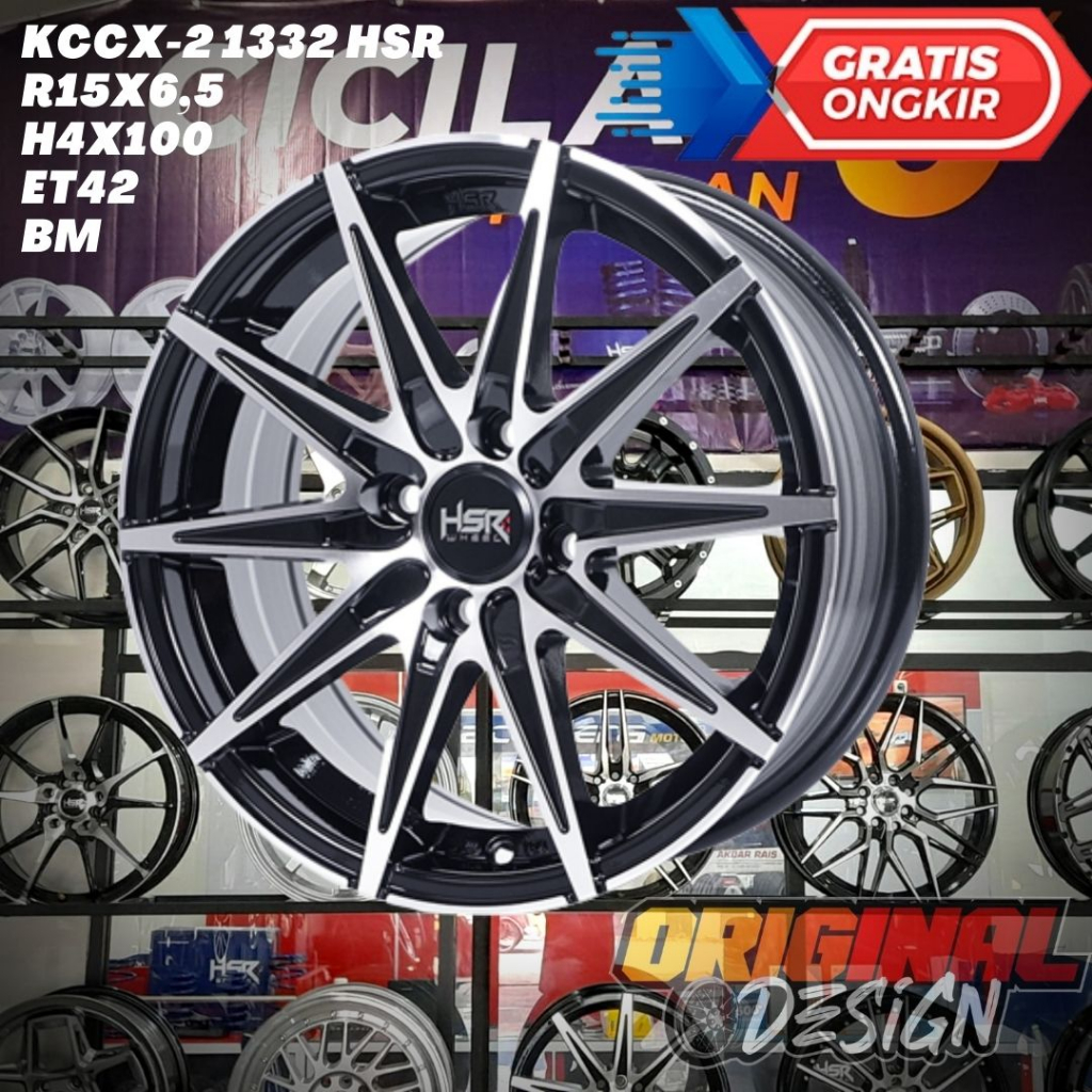 Velg Mobil Agya , Altis , Ayla , Calya , HSR KCCX 2 Ring 15 R15 MURAH