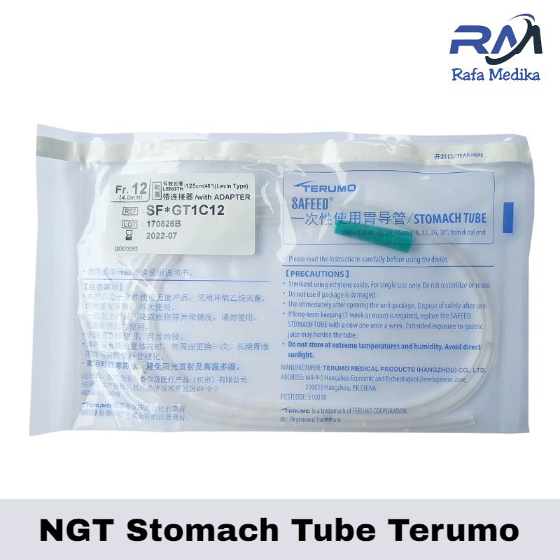 Stomach Tube Terumo   Selang Makan Terumo  NGT Stomach Tube Terumo