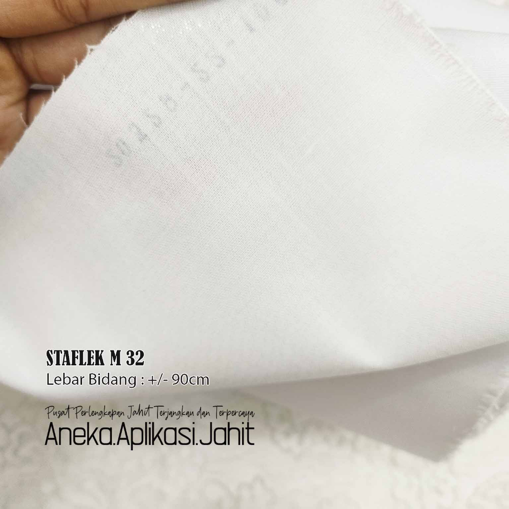 1 METER KAIN KERAS LEM MERK TANGERINE M 32