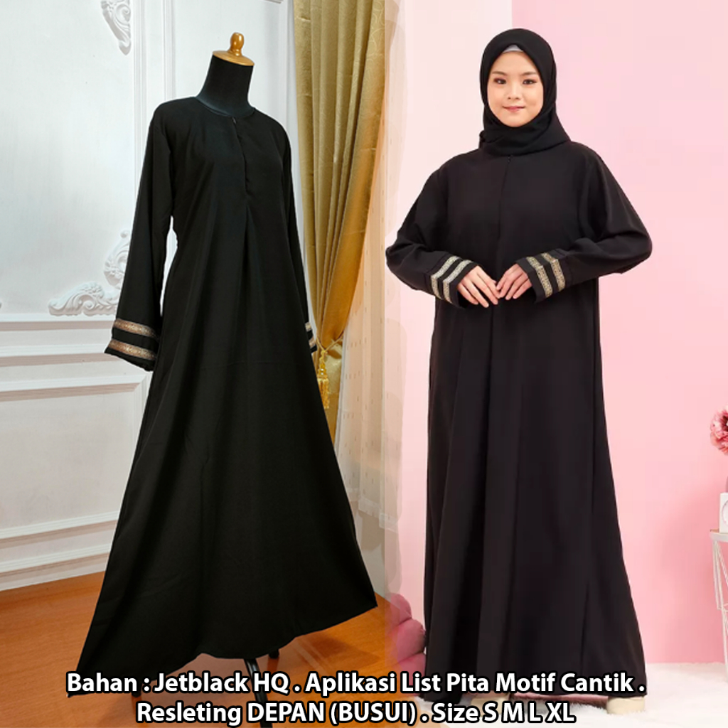 Baju Gamis Abaya Turkey Gamis Jumbo Ld 130 Abaya Hitam Turkey Gamis Abaya Baju Muslim Wanita