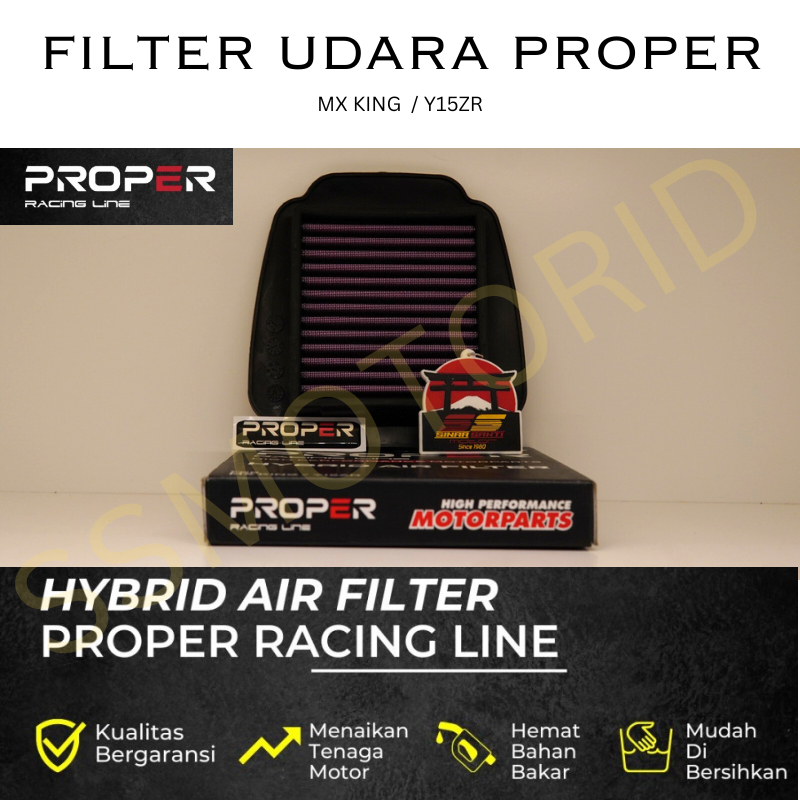 PROPER RACING LINE HYBRID FILTER UDARA MOTOR YAMAHA MX KING , Y15ZR