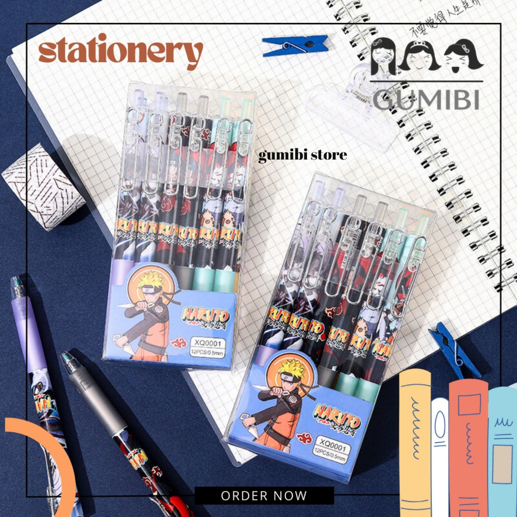 

(12PCS) PULPEN CETEK NARUTO PULPEN MEKANIK GEL TINTA CAIR ANIME SASUKE NARUTO TERMURAH HARGA GROSIR