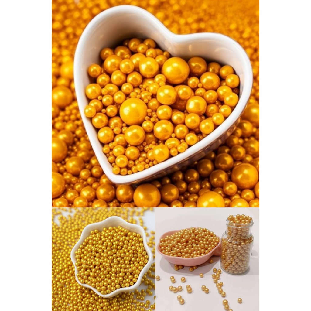 

Sprinkle Mutiara Gold Mix, 4MM, 2MM