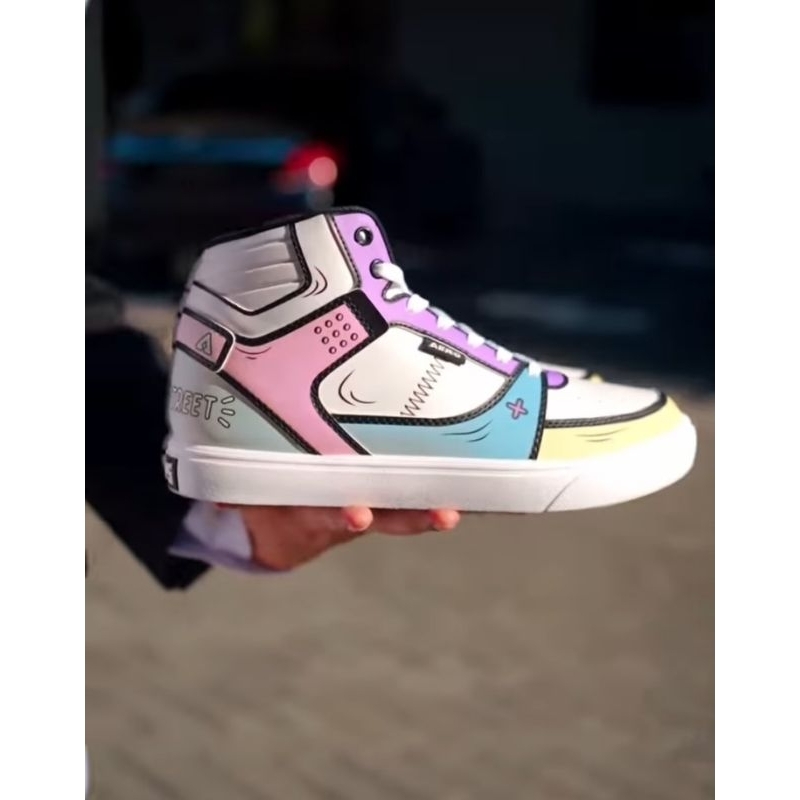 Aerostreet Hoops High 2D Change Colour Original sepatu casual pria wanita