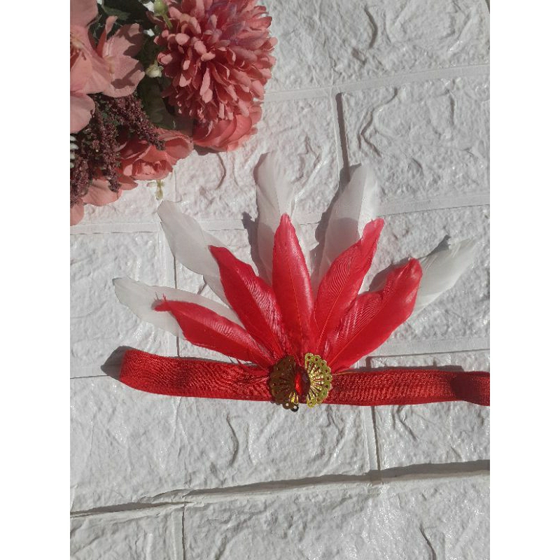 Bandana Bulu/Aksesoris kepala adat/Aksesoris kepala