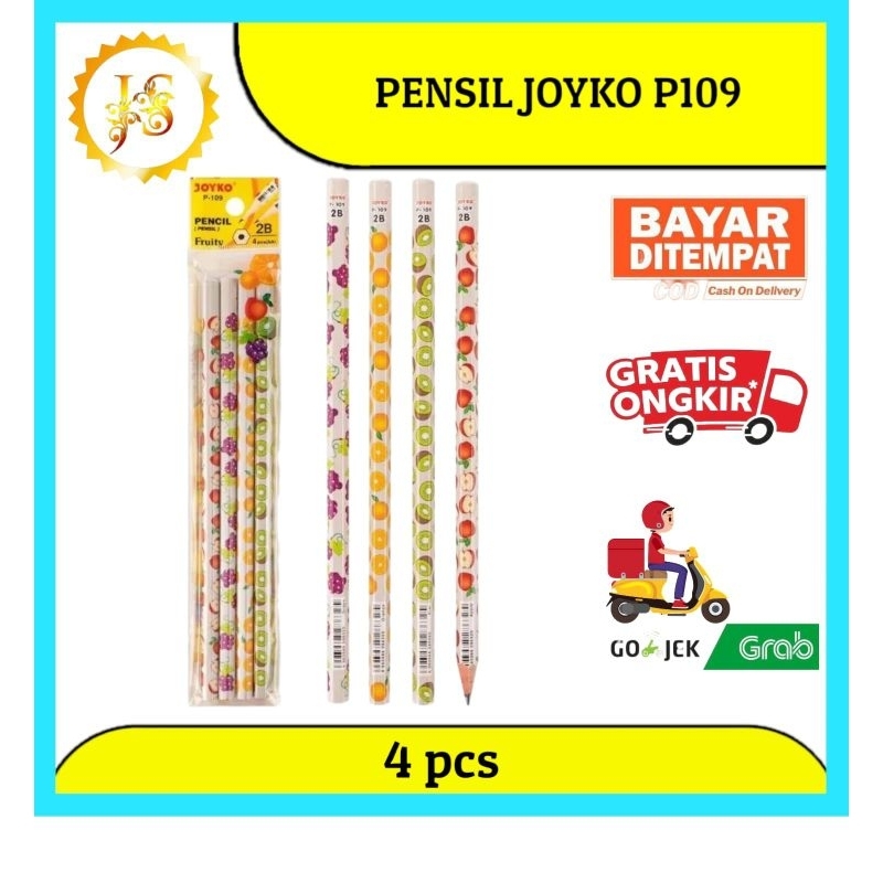 

PENSIL 2B JOYKO P109 ISI 4 BATANG