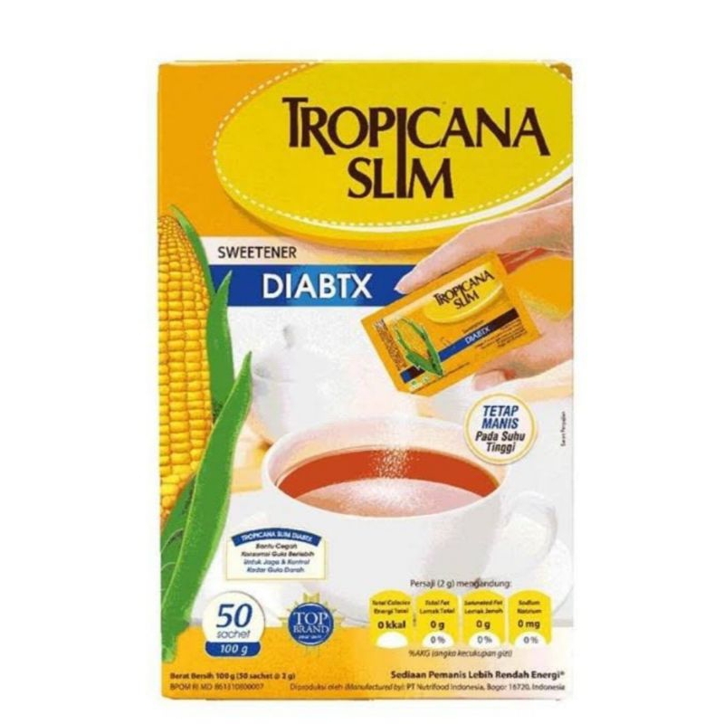 

Tropicana Slim Diabtx 25s, 50s,dan 100s