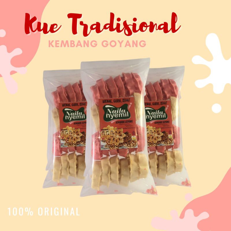 

(BEST SELLER) KEMBANG GOYANG NAILA NYEMIL KHAS SAMARINDA KALIMANTAN TIMUR