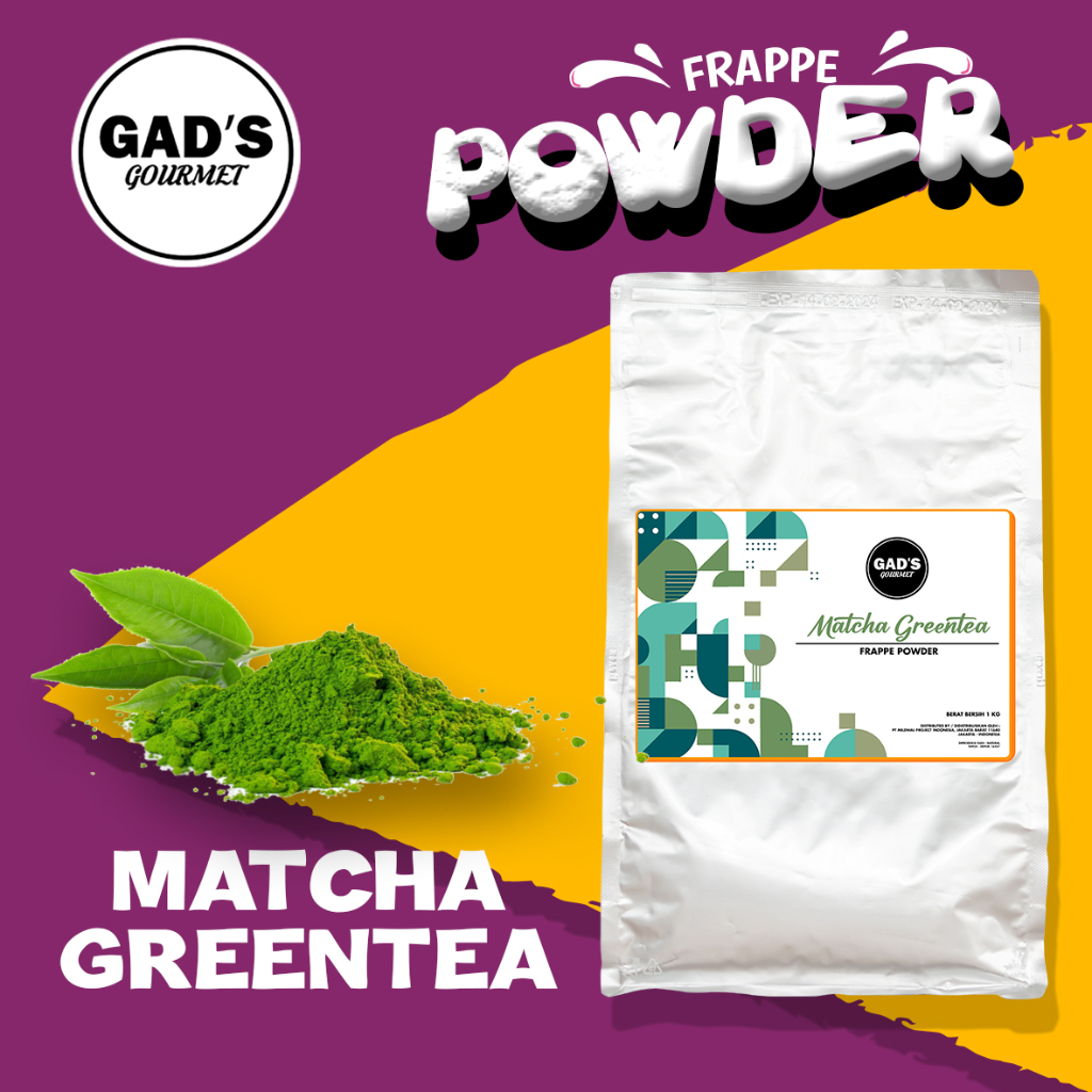 

Powder / Frappe Minuman Matcha Gads Gourmet 1kg