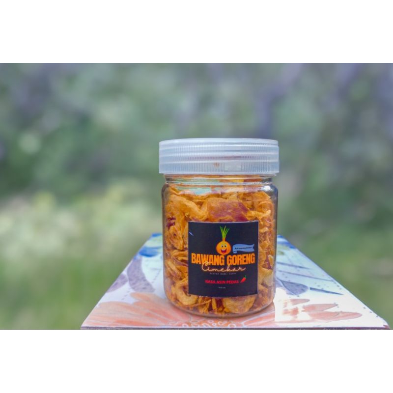 

Bawang Goreng Cimekar Asli Brebes Netto 40gr
