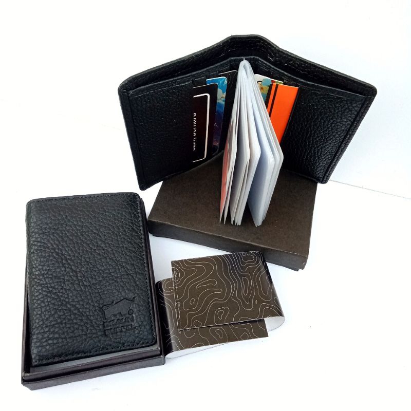 Dompet Uang dan Kartu Kulit Asli/Dompet Mini Card Holder Pria Wanita Kulit Asli