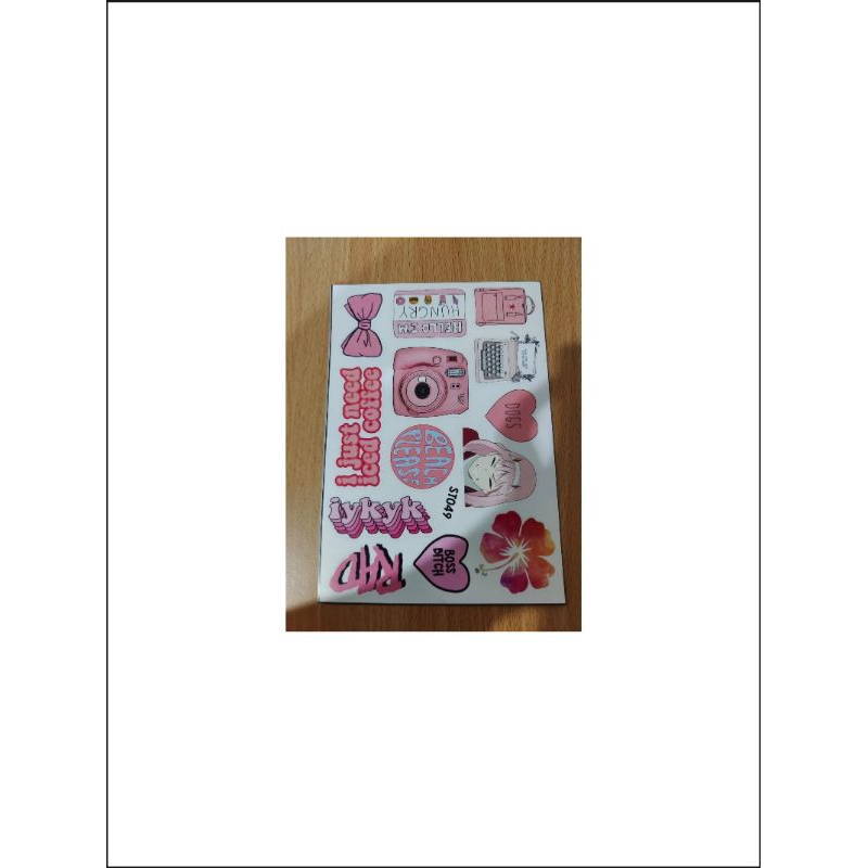 

pink sticker sheets