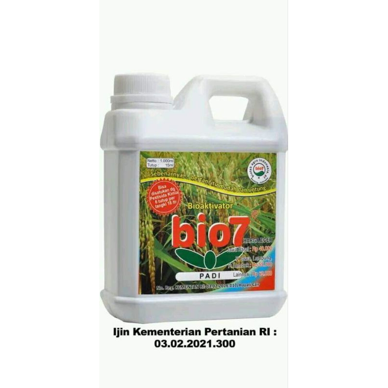 Bio7 Bio aktivator /Pupuk / Padi / Pupuk Organik