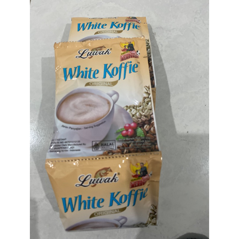 

white koffie