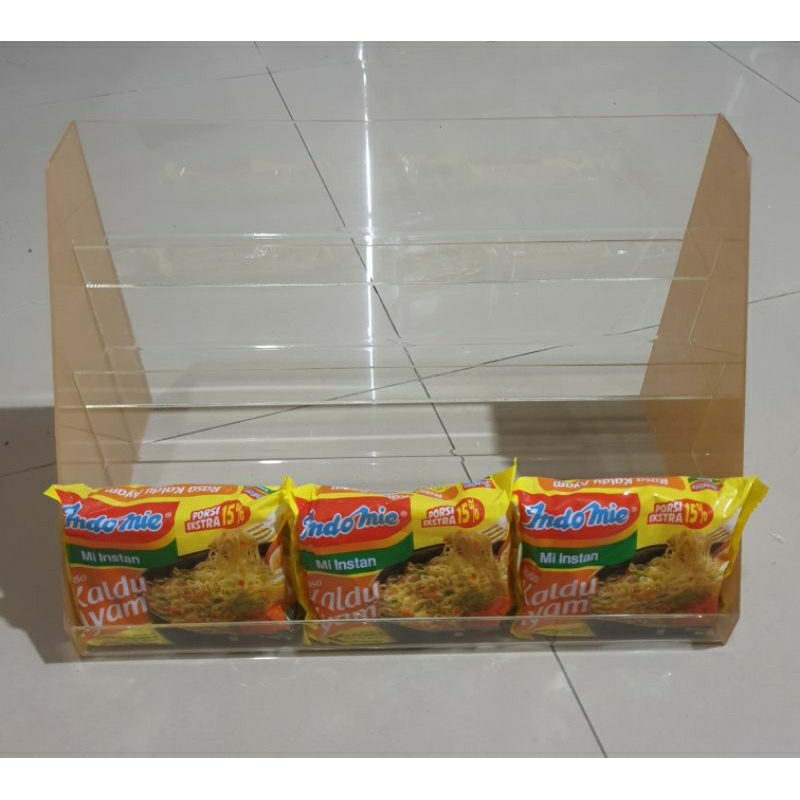 Acrylic Rak Display Mie Instant