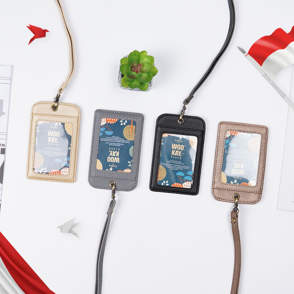 Datosimana - Premium Name Tag Holder Id Card Holder Custom Logo & Nama