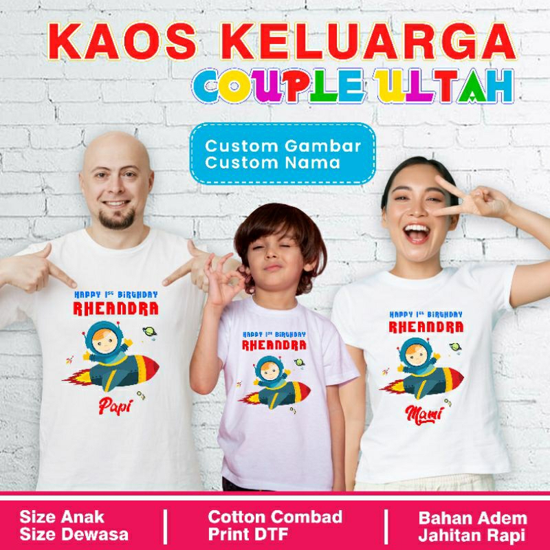 cetak kaos couple. print kaos ulang tahun. souvenir kaos family. bikin kaos ulang tahun keluarga. so