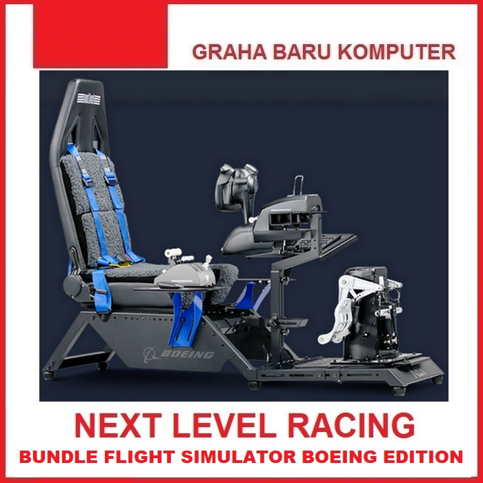 FULLSET Flight Simulator Boeing Edition Flight Simulator Gaming Seat - Kursi Rig Simulator Pesawat K