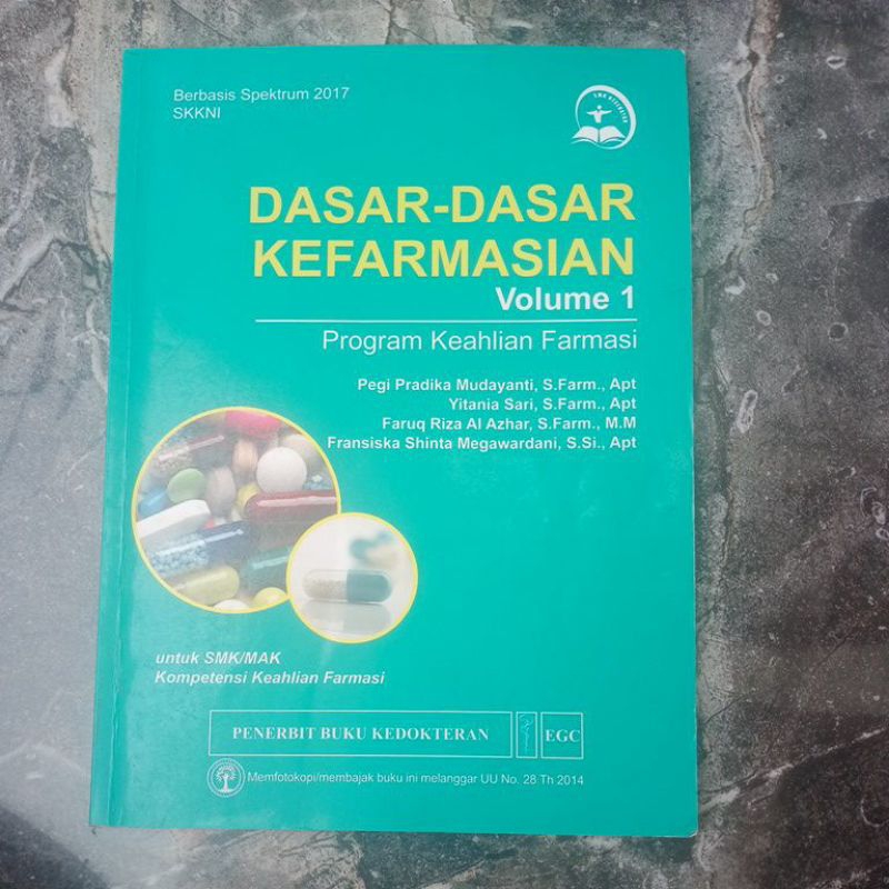 

dasar dasar kefarmasian volume 1