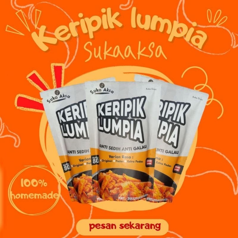 

KULPI | KERIPIK LUMPIA | JAJAN KEKINIAN | CEMILAN ENAK | OPEN RESELLER