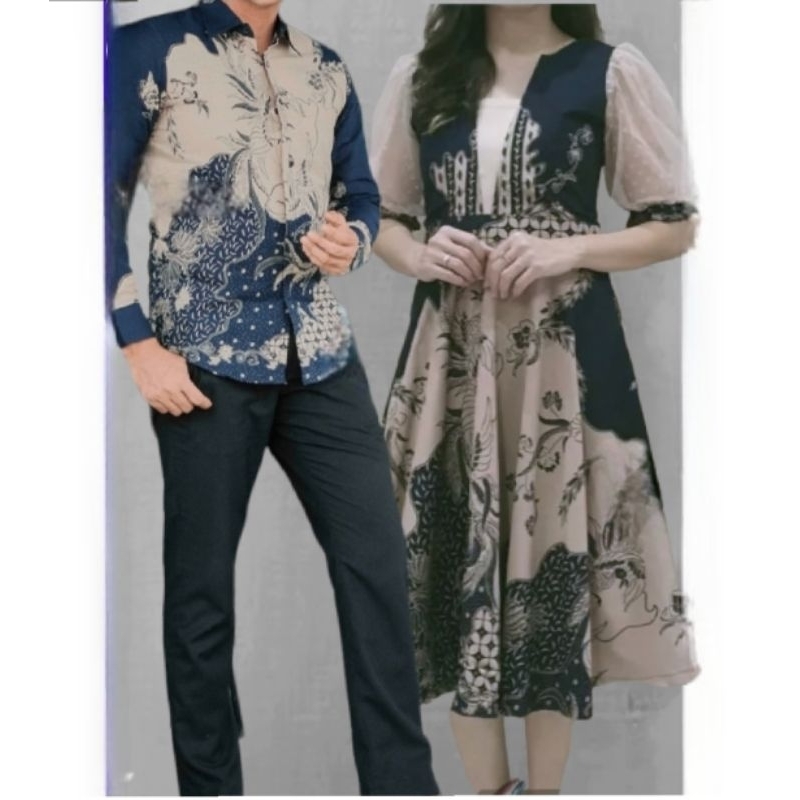 dress pesta mewah batik halus