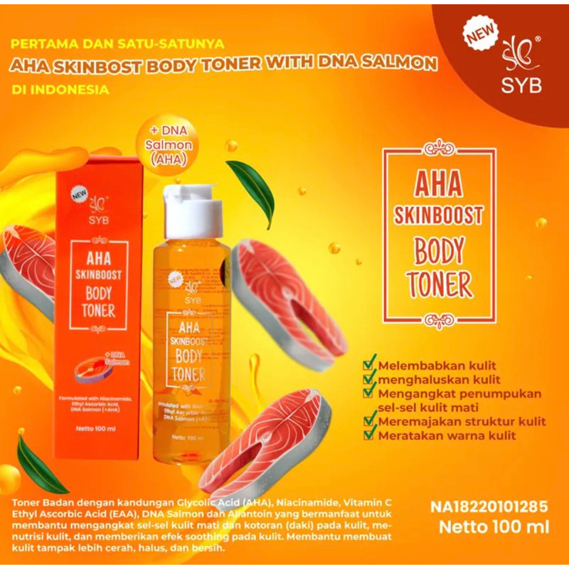 READY STOK FYC - NEW SYB AHA SKINBOOST BODY TONER ORIGINAL (BEST SELLER)