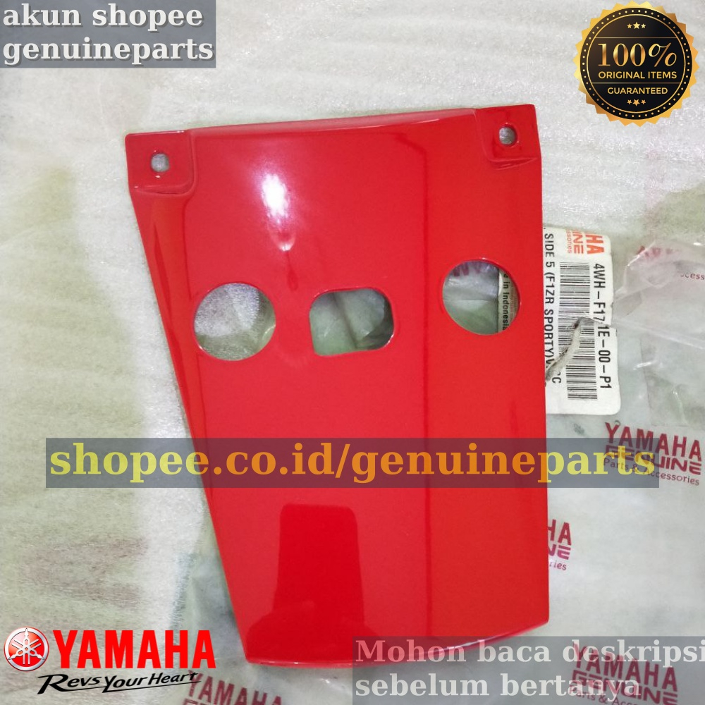 PET STOP SAMBUNGAN BODY YAMAHA F1ZR FIZR WARNA MERAH ORIGINAL YAMAHA 4WH-F171E-00-P1