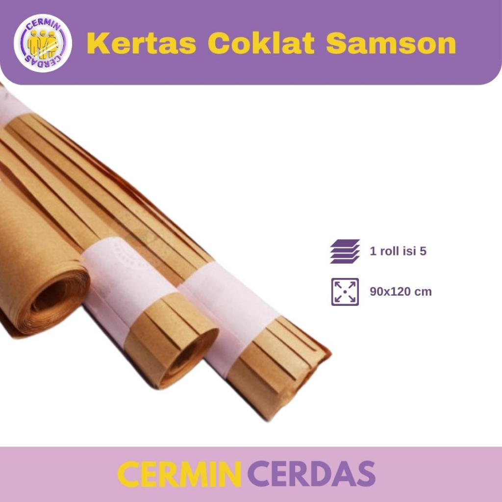 

Kertas Coklat Samson 90 x 120 CM 1 Roll isi 5 Lembar