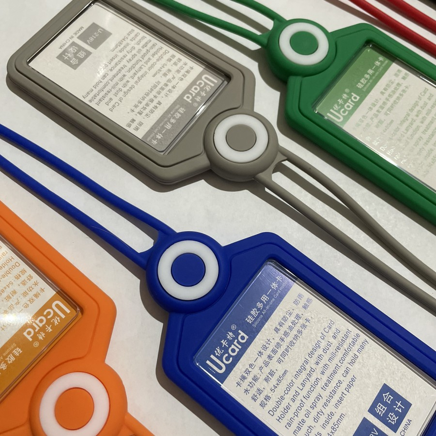 

Tempat id card nametag idcard lanyard casing bahan silicone silikon bulat
