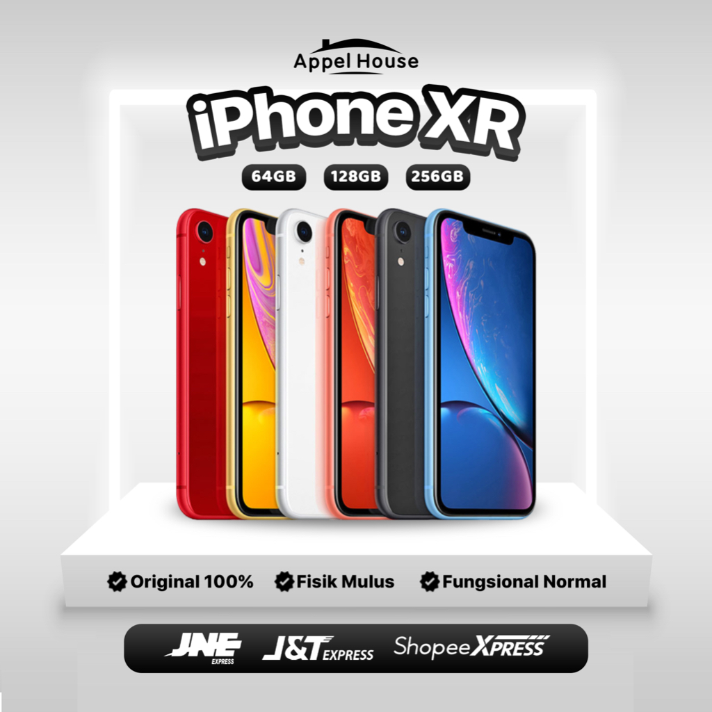 iPhone  XR 64GB/128GB/256GB Bekas Original 100% | NORMAL MULUS FULLSET