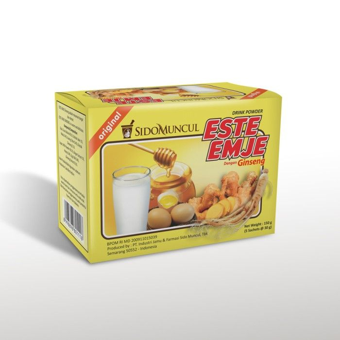 

SIDO MUNCUL Este Emje Original Box 5's ~ Minuman Siap Saji untuk Menghangatkan Tubuh..Meningkatkan Stamina Daya Imun Tubuh [HERBALStore]