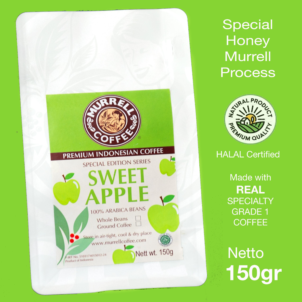

SWEET APPLE kopi arabica specialty premium biji bubuk MURRELL COFFEE - Biji