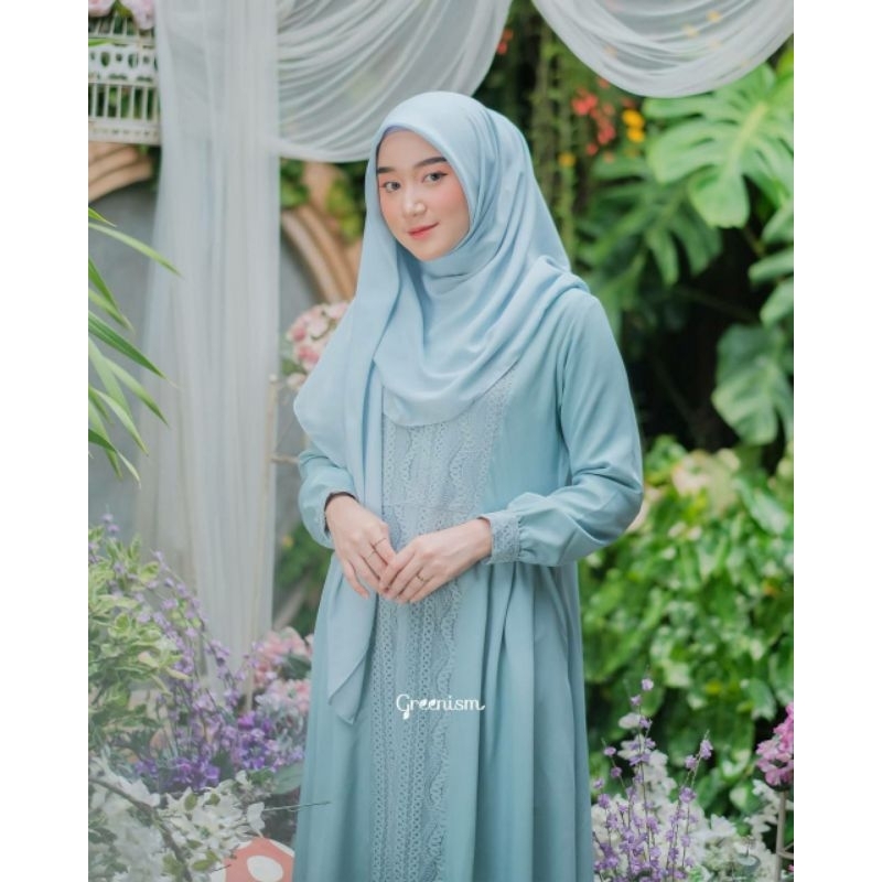 Freya dress by greenism (blue ash size L)