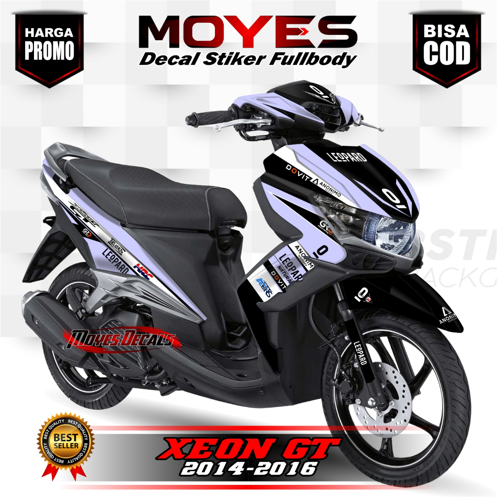 ⭐Decal Xeon GT 125 - Stiker Xeon GT 125 - Dekal Xeon GT 125 Full Body Motif Racing