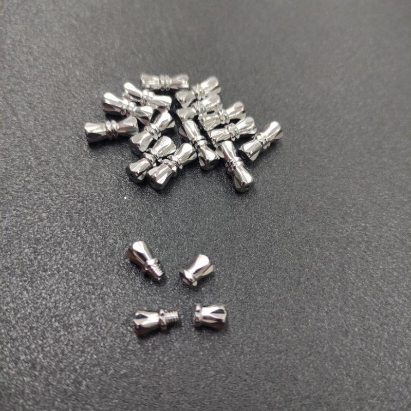 Pengait Kalung / Gelang /Kait Ulir Stainless Model Putar (Isi 12 Pcs)