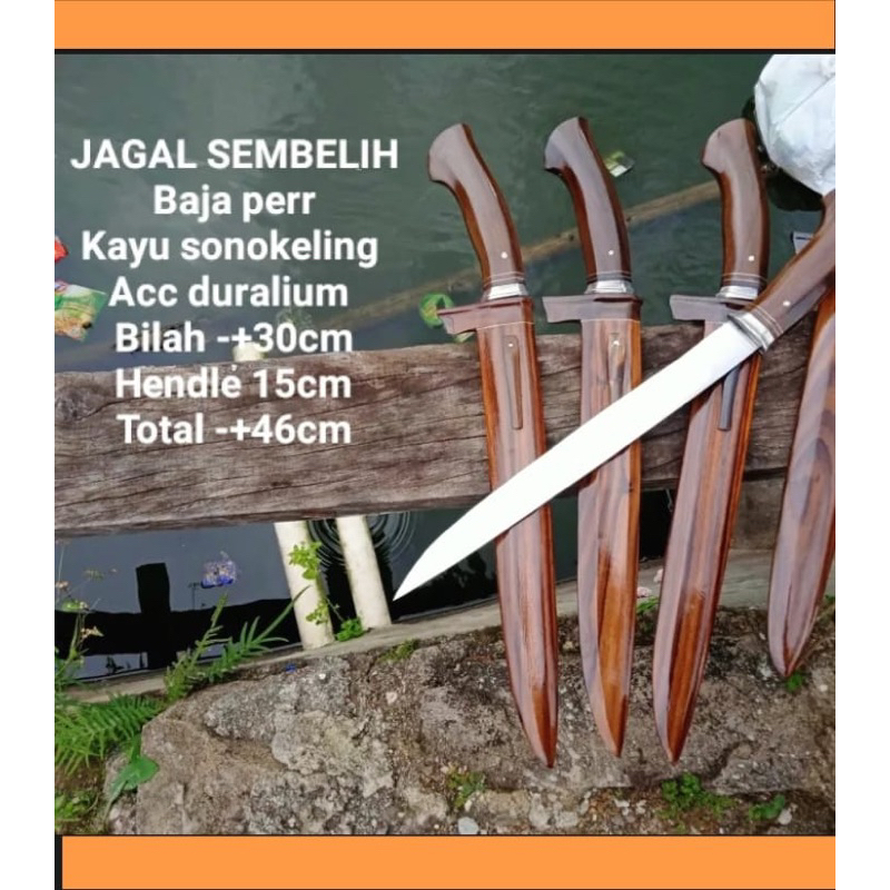 Golsem baja perr kayu sonokeling super tajam real pick