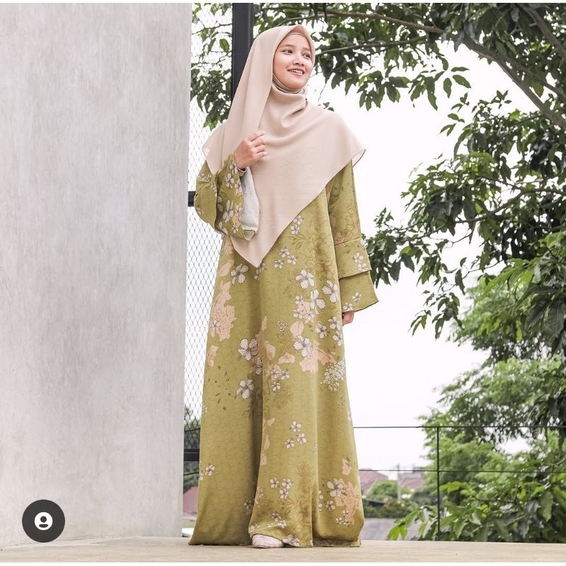 Gamis Fleur by Hijab Alila dress syari lebaran idul Fitri