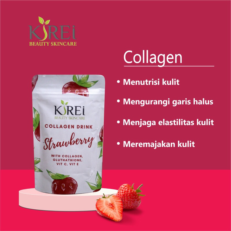 Kirei collagen drink with glutathione | minuman kolagen untuk cerahkan tubuh dari dalam