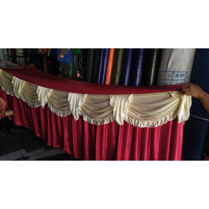 cover meja plus poni 150 x 80