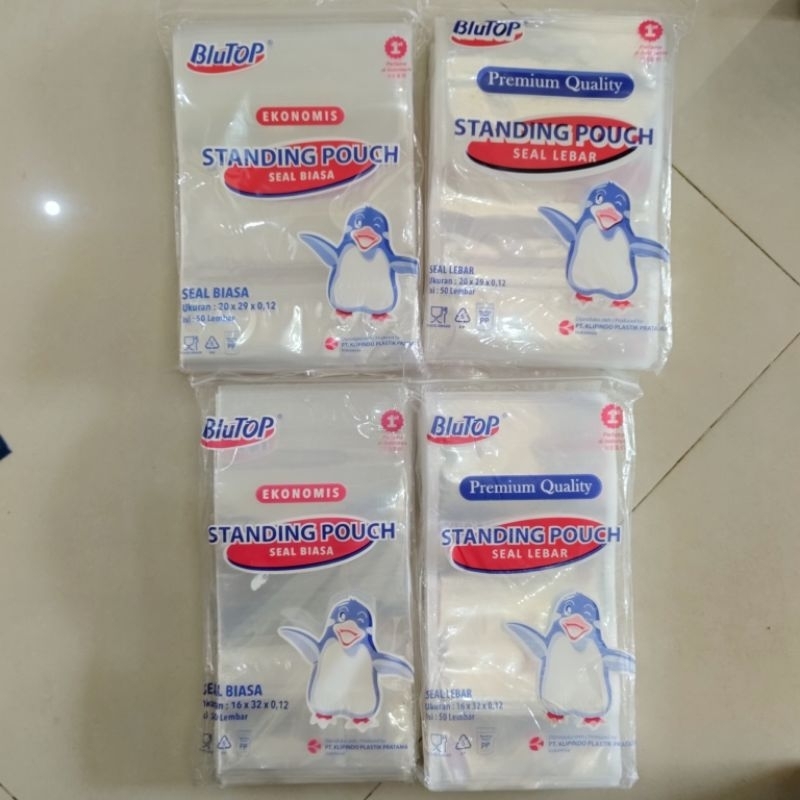 STP / STANDING POUCH BLUTOP Besar/Plastik cemilan/Plastik Kiloan/Tempat Snack/plastik Kemasan/Kemasa